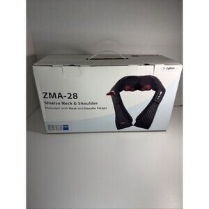 Shiatsu Neck & Back &  Shoulder Massager with HEAT & Handle Straps - Massage